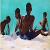 Oil Painting Caribbean Beach